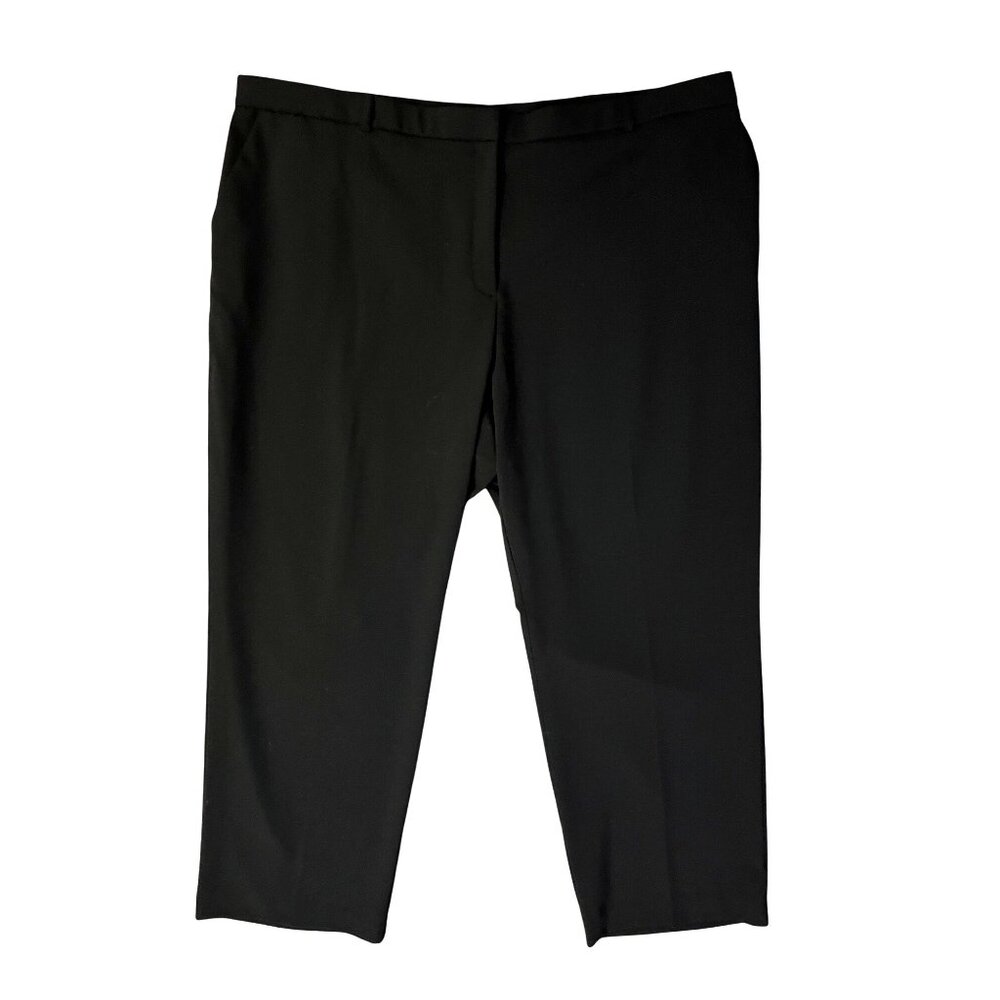 Briggs New York Pants Womens 24WS Short Black Slacks Flat Front Used - Picture 3 of 13